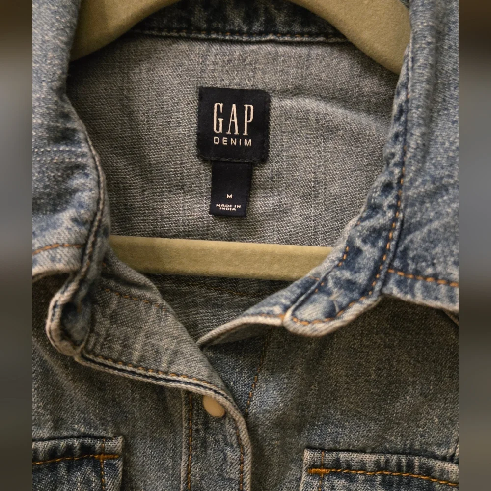 GAP Kids Casual Denim Dress - Light Blue